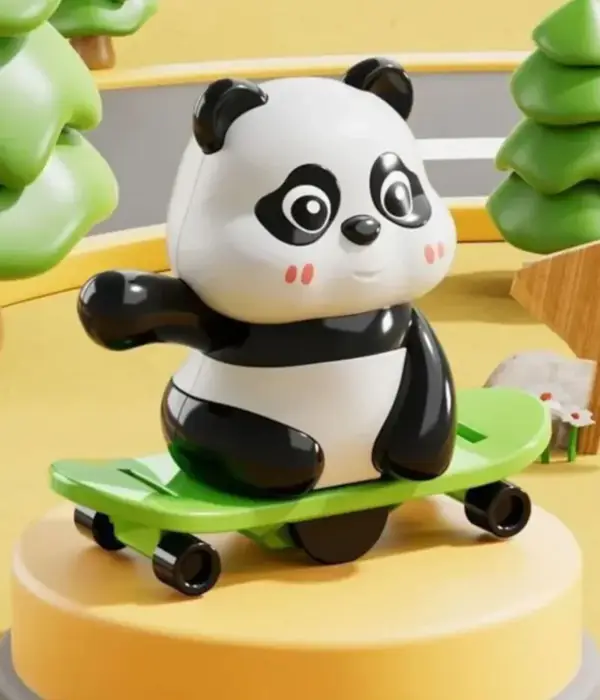 Skater Panda Wind Up Toy | Box Packed