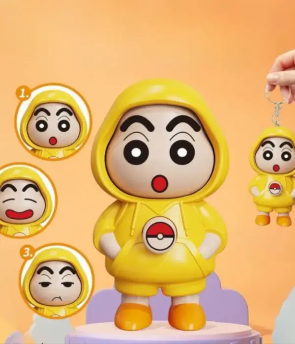Shinchan Face Changing keychain